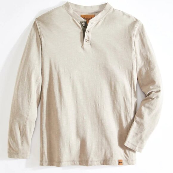 Long Sleeve Flex Henley - Oatmeal | Medium - Picture 1 of 6